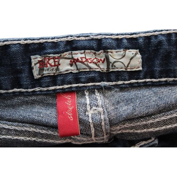 BKE Madison Capri Size 25 Denim Western Rodeo Southwestern Festival Embroidered - Picture 11 of 14